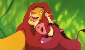  The hilarious duo make up #5 on my list. I pag-ibig how they managed to take in the orphaned Simba. After being run out of his kingdom, seeing his father's death, and almost dying in the middle of the desert- the two taught him just how awesome life is! Throw