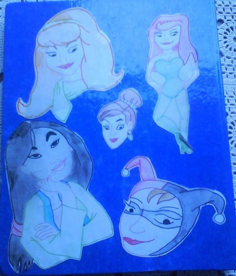  The characters are Daphne, Poison Ivy, Anastasia, mulan and Harley Quinn.