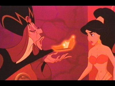 " I make my third wish, I wish Princess Jasmine fall desparately in LOVE with me"