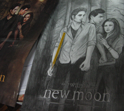  I drew this back when I was in my Twilight fangirl mode. I actually haven't fully completed it yet because I'm too lazy. lol. (Date: 13th August 2009)