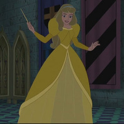  Дисней Princess Зачарованная Tales- Aurora's Yellow Dress