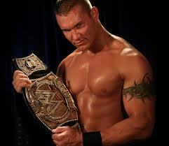  Randy Won WWE Champion tali pinggang At The Pay Per View
