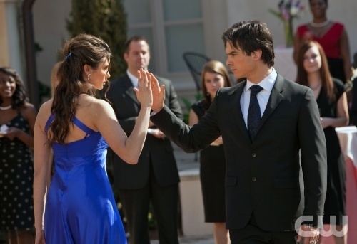 Dance! The eye-sex said it all, Damon standing up for Elena? Talking about humanity…