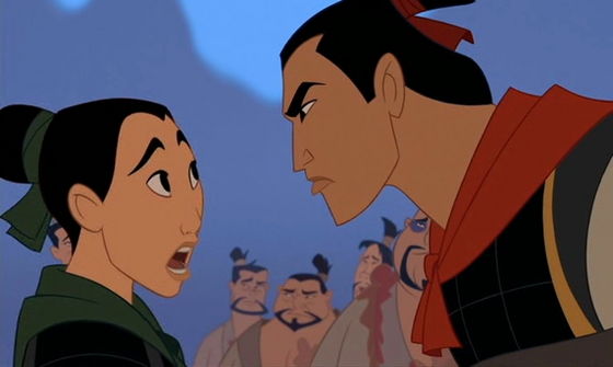  Shang: "I don't need anyone causing trouble in my camp" Мулан (with girly voice) "Sorry..."