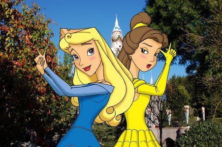  lol, good timing! Ok, here are 2 princesses pretending to be Charlie's 天使 (by Anime-Ray; devia