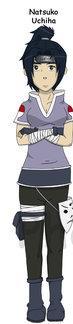  name: Natsuko Uchiha Age: 15 Parents: Sasuke and Sakura weigth: 75 pounds heigth: 6'8 abiliti