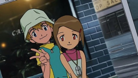 Well, I love this one. It's Takeru and Hikari from Digimon The Movie; The golden digi eggs.