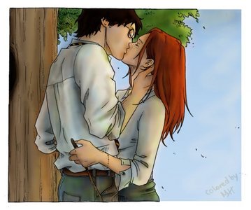  Next: I want a tagahanga art of Ron and Hermione halik