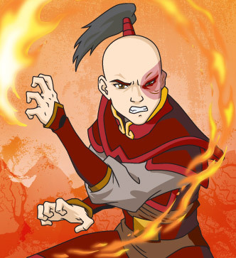 zuko in season 1, b4 he chopped it off (which i like better) from avatar the last airbender!!