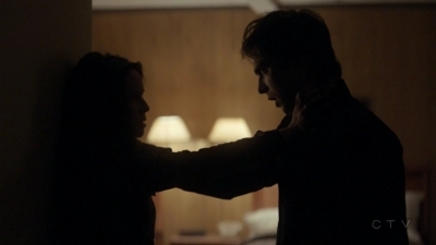 Katherine and Damon kissing :)