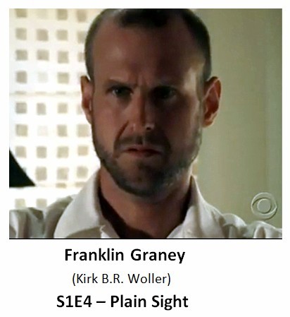  And for your viewing pleasure - the whacko from episode 4 - utility worker Franklin Graney who stalke