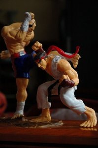  Hi guys! I a sculptor and I just finished a project; a scale model of the rivals Ryu and Sagat. Indiv