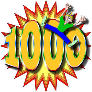  1000!!!!!!!!!!!!!!!! We did it!!!