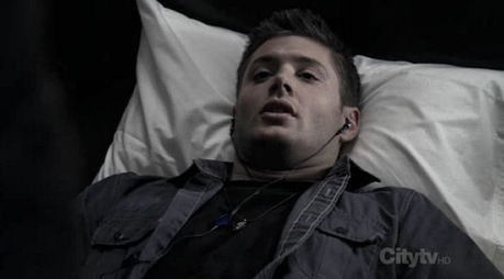 Dean making funny and disturbing noises with his mouth while Sam is looking for information on a comp