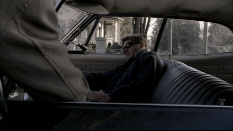  Dean bleeding in the backseat of the Impala