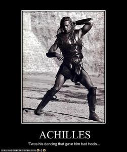 You finally find out why Achilles had weak ankles.

*inserts Private's lolly*