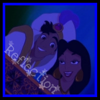 Here's mine!
Aladdin and Jasmine of course!
It's when they are in Greece on the magic carpet ride a