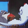 Meeko meets Percy in the tub, with the cherries!
That scene still cracks me up!