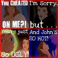 Alright, I've got a better one. Belle just LOVES her some John Smith- he [i]is[/i] single, after all: