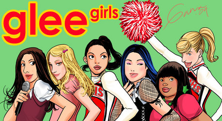 It can be a cartoon, hand drawn or just a picture!

Here's mine of the Glee Girls, all credit goes to
