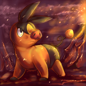 heres the  fire starter   much ppl dont love it but i have hope it may evolve into a dark fire type 2