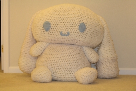  I tình yêu cinnamoroll and I've made this crochet cinnamoroll myself. It's the biggest one I've ever made