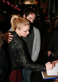 Anna Paquin and Steven Moyer oustide the Radiohead charity concert  - true-blood photo