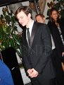 Chris Colfer outside Chateau Marmont after the SAG awards - glee photo
