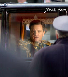 Colin Firth on set of The King's Speech