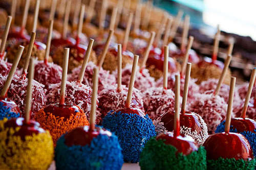 Colorful Candy Apples