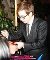 Kevin McHale outside Chateau Marmont after the SAG awards - glee photo