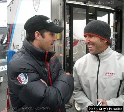 Patrick Dempsey at Test Session for Rolex 24 2010