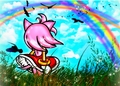 Somewhere Over the Rainbow - amy-rose fan art