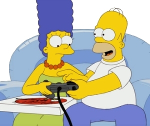  homer and marge 사진