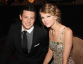 Cory Monteith and Taylor Swift at the Pre-Grammy Party - glee photo