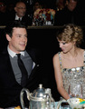 Cory Monteith and Taylor Swift at the Pre-Grammy Party - glee photo