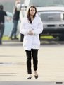 Lea Michele On Set - January 29th - glee photo
