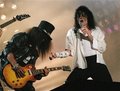 Performing Black or White, with the rock-legend Slash - michael-jackson photo