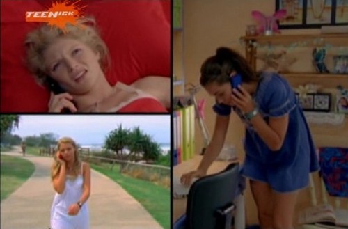  rikki cleo and bella on the phone