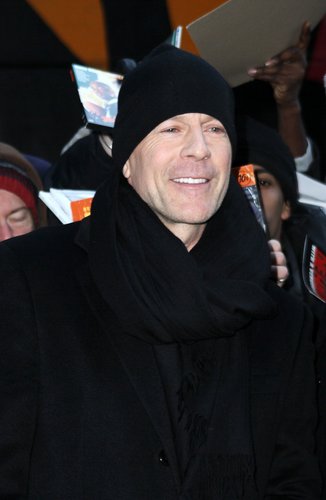  Bruce Willis @ The Late mostra with David Letterman