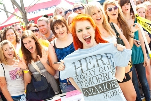 Hayley and fans