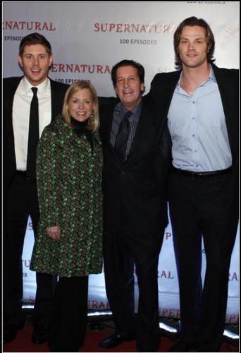  Jared and Jensen with the Network Exces at the 10th episode party