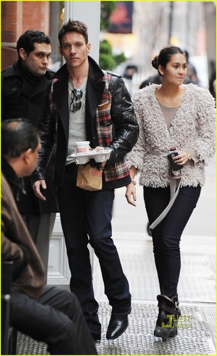  Jonathan Rhys Meyers & Reena Hammer Run On Dunkin