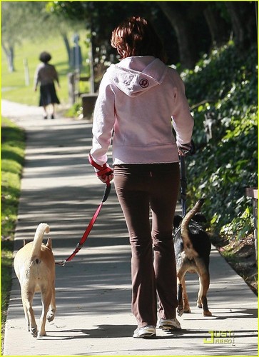 Kate Walsh dotes on her dogs