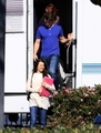 Lea and Johnathon Groff on Set of Glee (Feb 10) - lea-michele photo