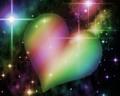 Rainbow heart x - love wallpaper