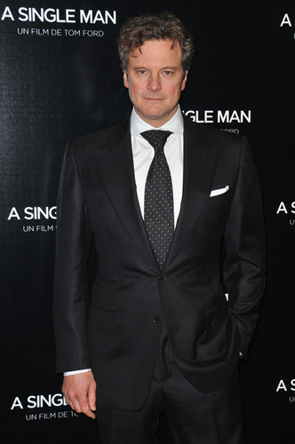  Colin Firth at the Paris premiere of A Single Man