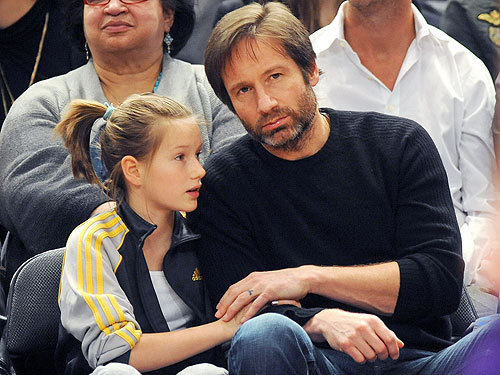 David and daughter Madelaine at Knicks game 02-09-2010