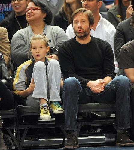  David and daughter Madelaine at Knicks game 02-09-2010