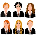 HP characters in comic style - harry-potter fan art